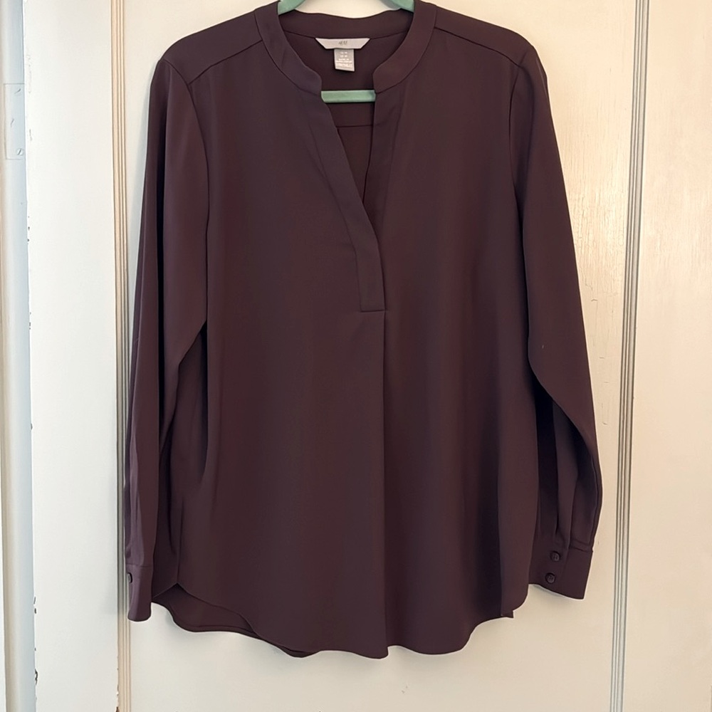 H&M Long sleeve plum blouse.  Barely worn.